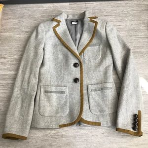 J. Crew Gray Wool Blazer, Size 0